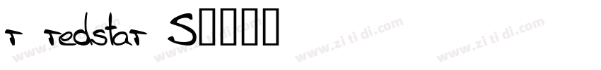 r redstar S字体转换